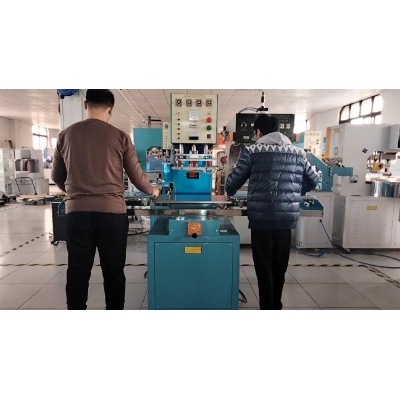 Rotary high frequency welding machine installation video